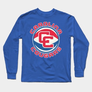 Defunct Carolina Cougars Basketball Warm-Up Long Sleeve T-Shirt